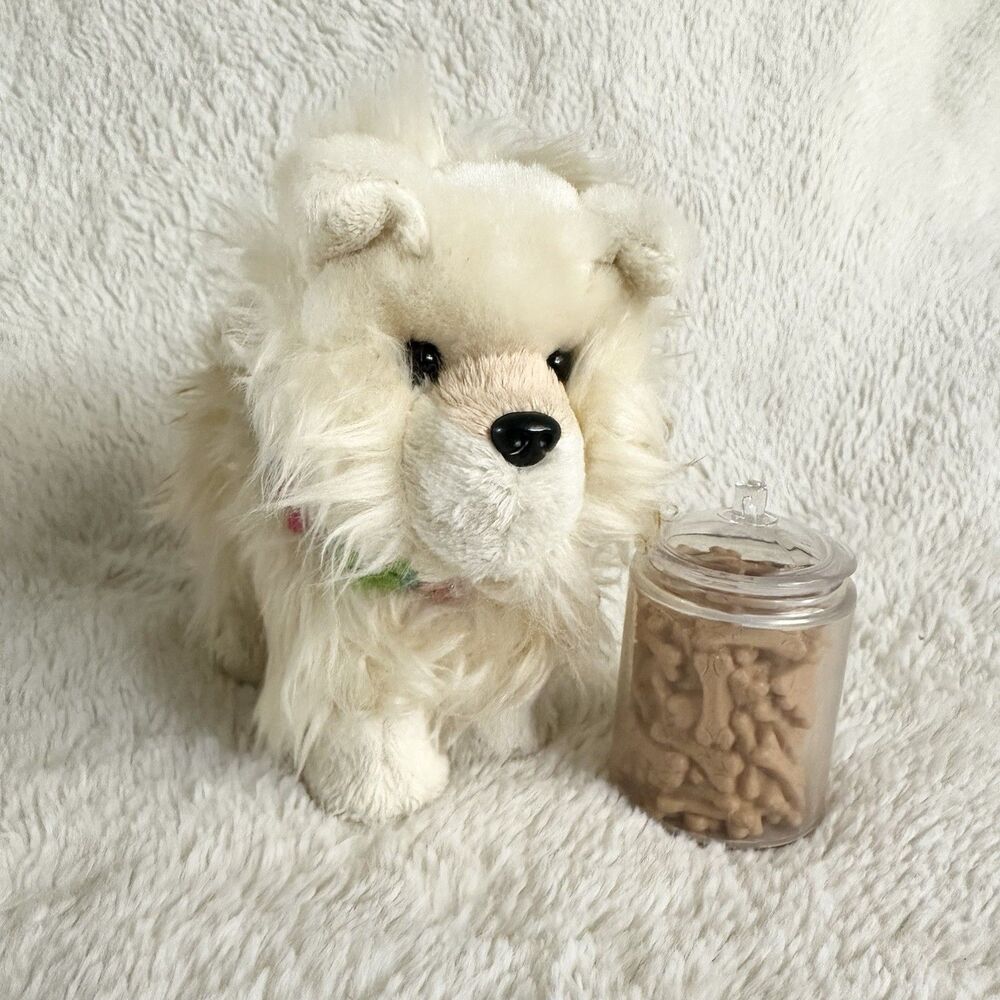 American Girl Pomeranian Dog Pet Hard Body Collar Treat Jar 2016 Accessory